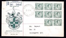 1959 QUEEN ELIZABETH II PRE-DECIMAL STAMP REGISTERED WESLEY FIRST DAY COVER #Z29