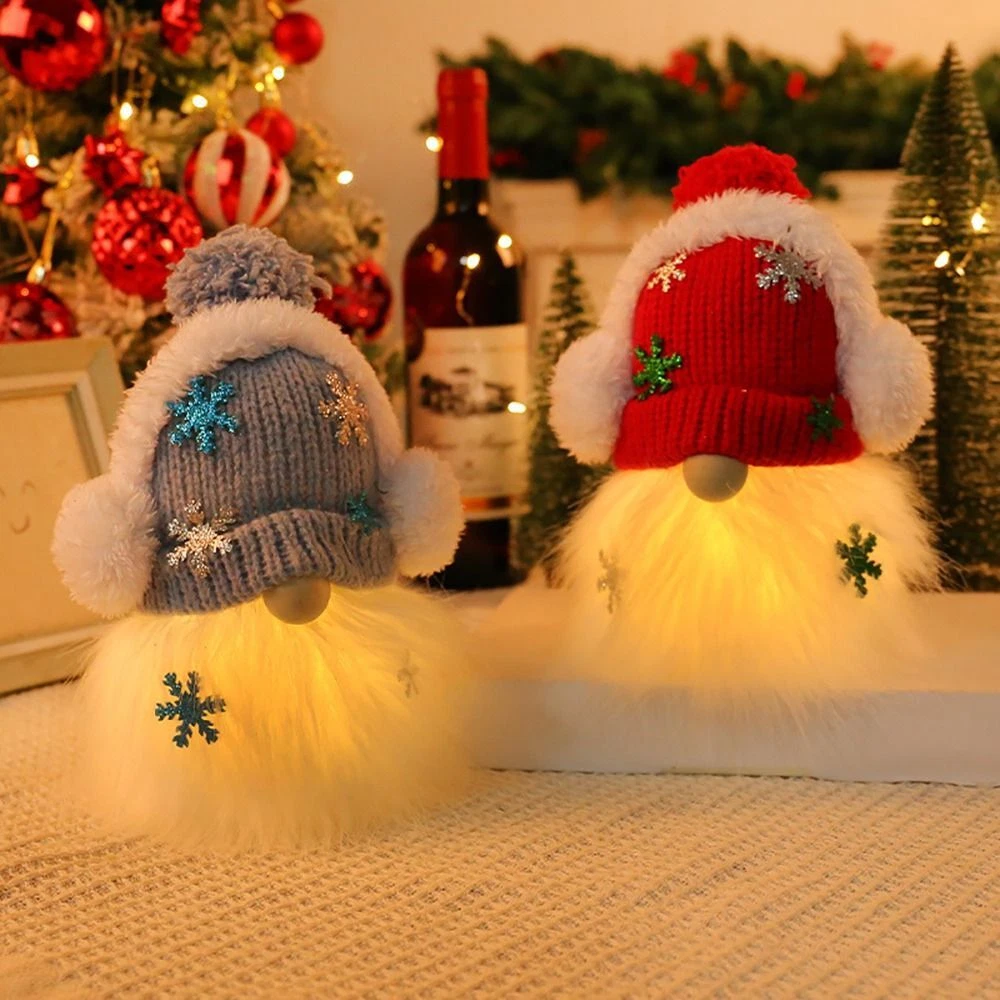 Lighted Christmas Plush Toys Battery Operated Christmas Table