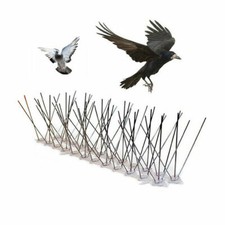 Bird Pigeon Spikes Stainless Steel Repellent Pest Coyotes Bob Cats Home Garden