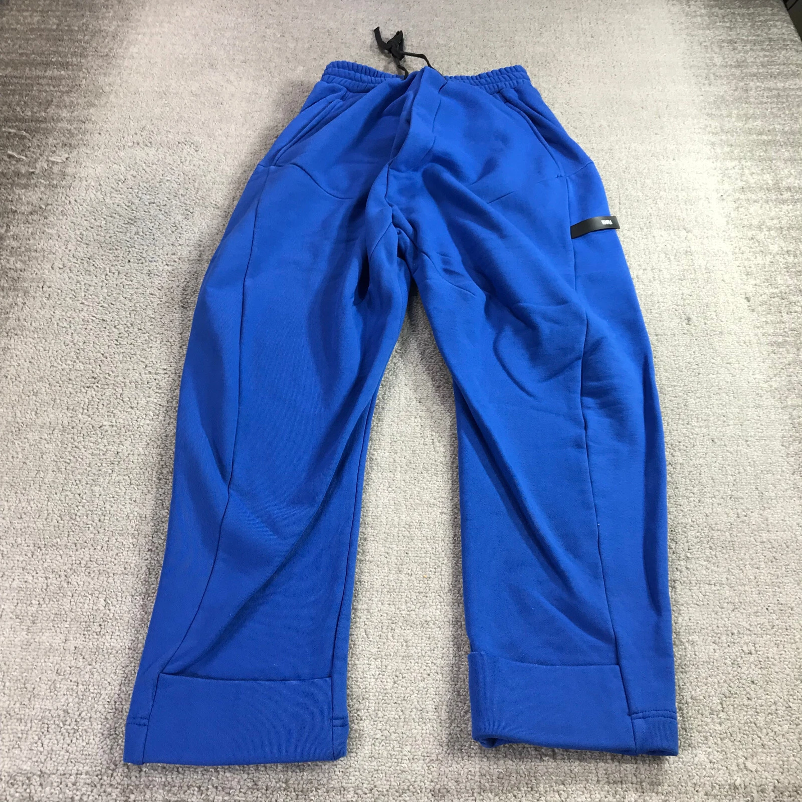 Templa Jogger Mens Small Blue Sweatpants Drawstring Cargo Pants Casual Adult