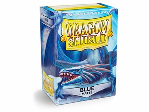 Dragon Shield Matte Blue 100 Protective Sleeves (5706569110031)