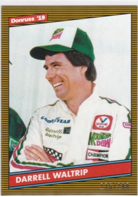 2019 Donruss Racing NASCAR Retro 1986 GOLD #158 Darrell Waltrip #175/299