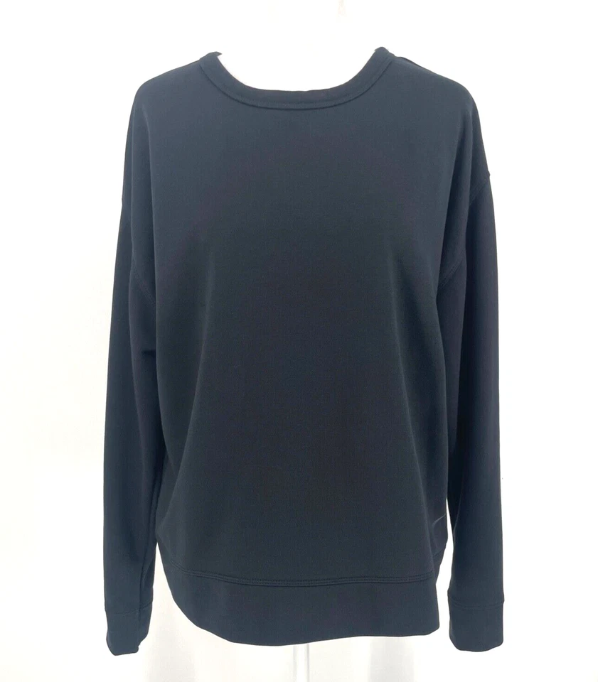 NIKE Dri-Fit womens M Versa Open Back Training Top-Obsidian S 938901-010 knit - Image 2 of 4