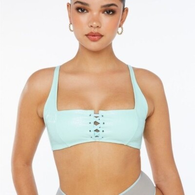 Savage X Fenty Queen of the Galaxy Bralette in Blue Size XL