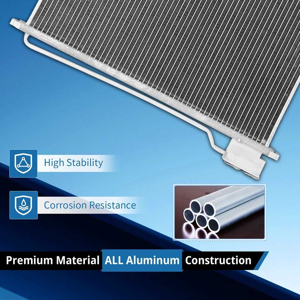 AC Condenser For 1999-07 Ford F-250- F-550 Super Duty 00-05 Ford Excursion 4883 Foto 2 de 4