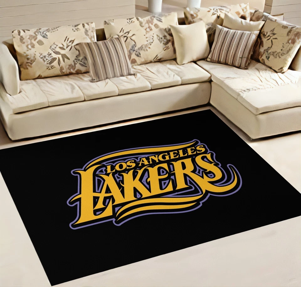 Sport rug, basketball rug, basketball team rug, NBA rug, lakers rug - Image 2 of 4