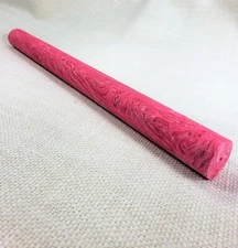 Juma Gem Red 18mm Dia. x 12" Rod For Pens, Stems, Pipes, Knives - 1pc