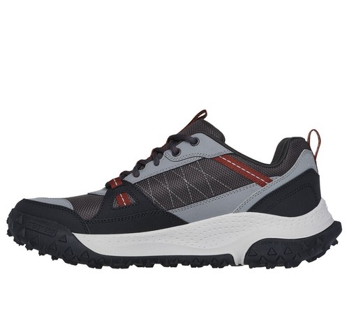 Skechers Shoes Men Outdoor Trail Sport Comfort Gray Black Arch Fit Flex 237604 - Picture 5 of 5
