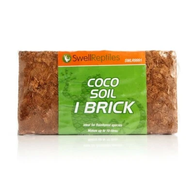 Swell Reptiles Coco Soil Bricks for Terrarium/Vivarium Substrates and Planting