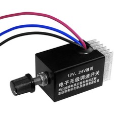 DC 12V 24V Motor Speed Controller Switch Truck Fan Heater Control Defroster