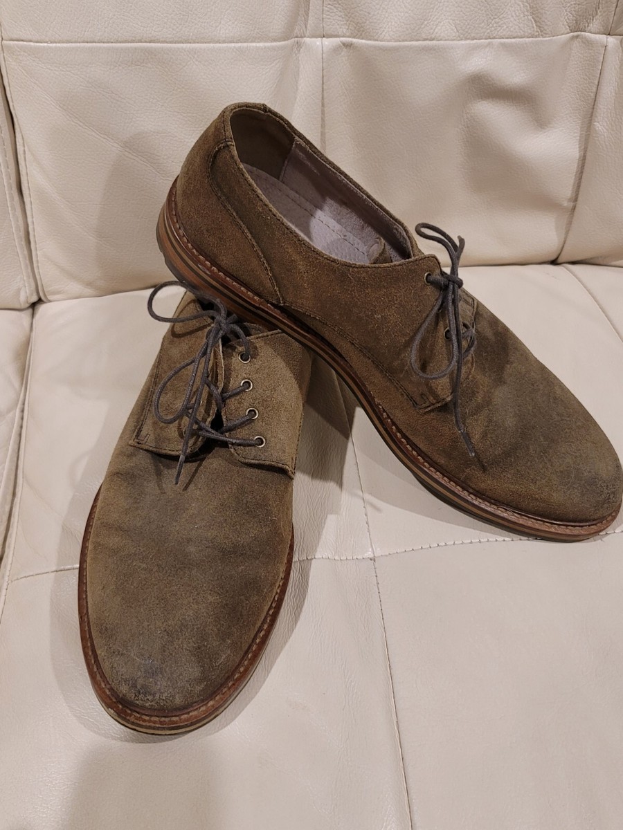 Banana Republic 10 M Suede Leather Mens Casual Work Dress  display picture 2