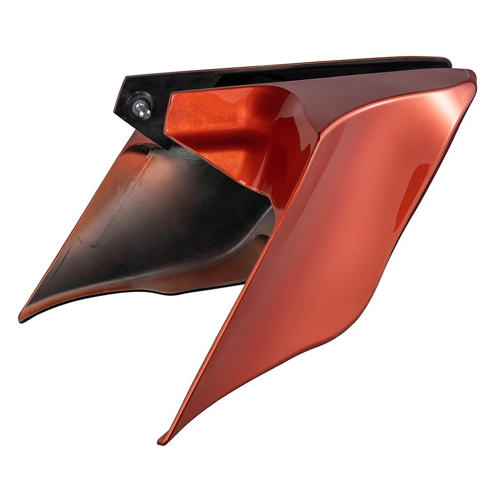 Painel de tampa lateral extensível laranja Sedona para 09-13 Harley FLHR FLHXS FLTRX - Imagem 3 de 4