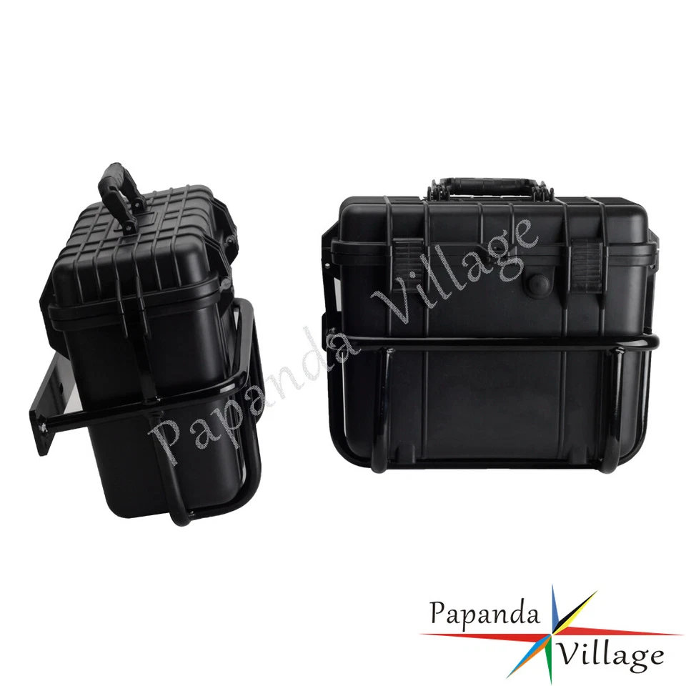 Side Case w/ Turn Signal Light For Harley Softail FXST Street Bob Low Rider ST S - Image 3 of 4