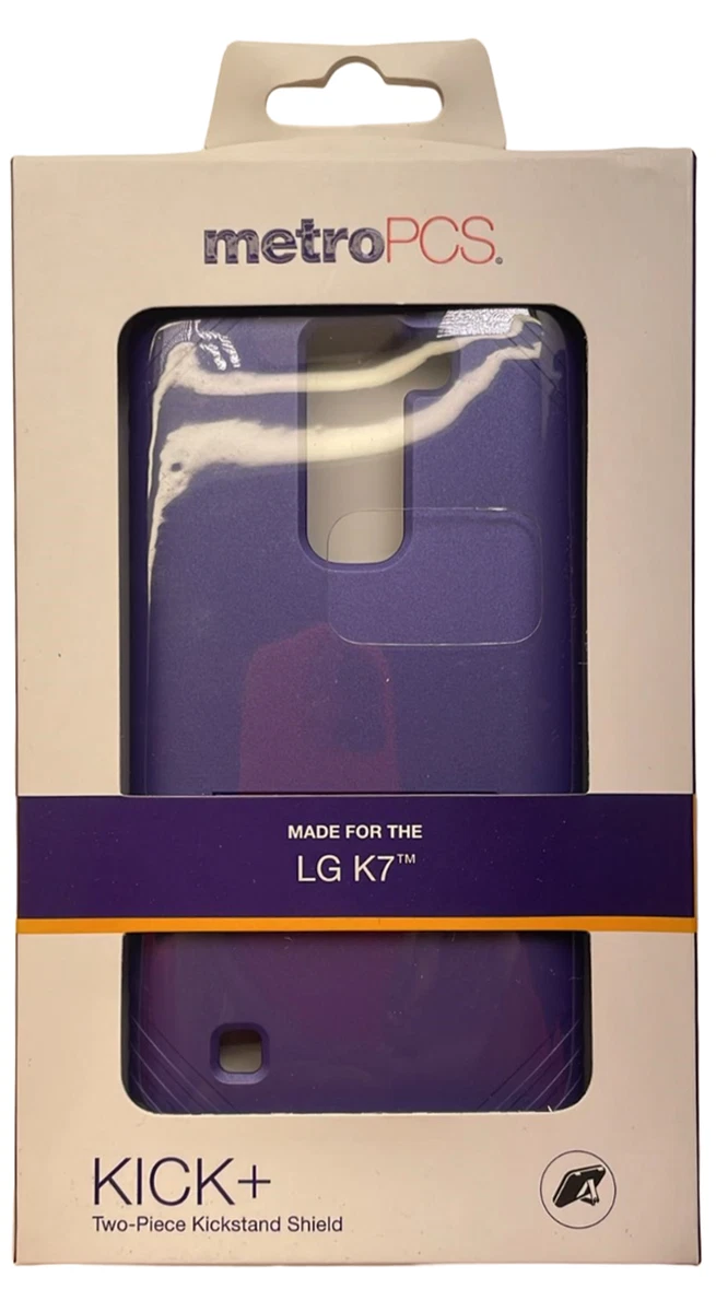 MetroPCS Kick+ Plus Series Case for LG K7, Purple/Gray