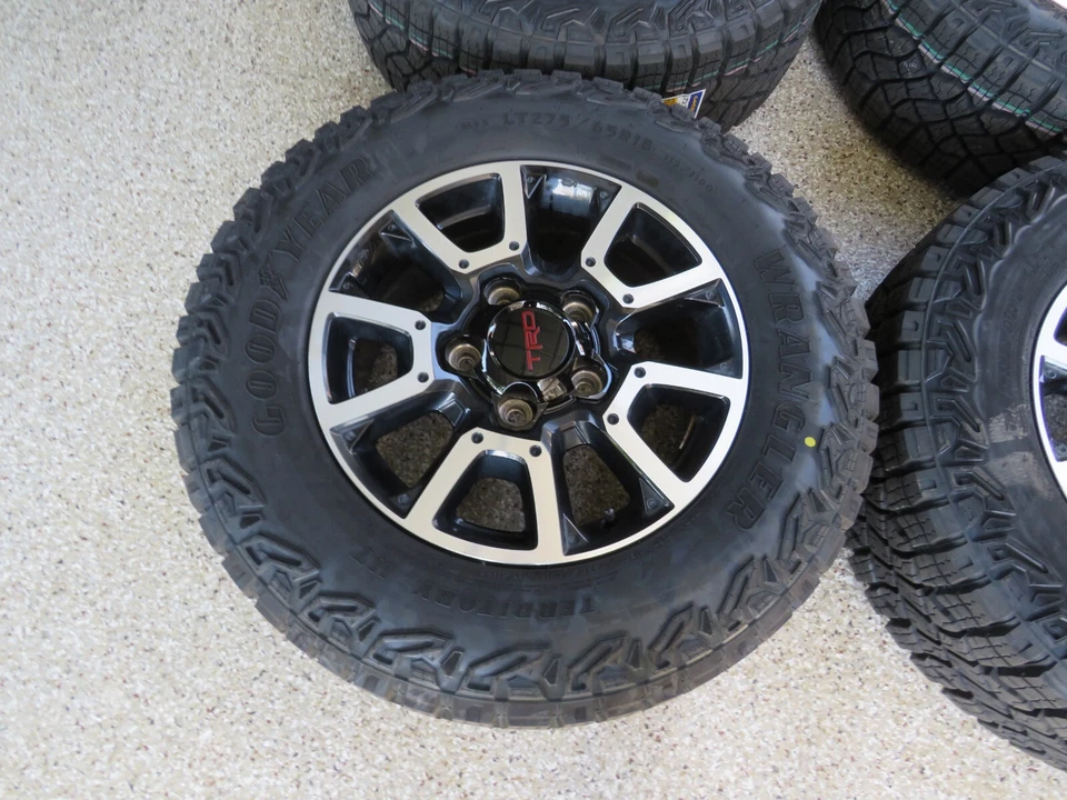 TOYOTA TUNDRA TRD PRO 18" NEGRO OEM LLANTAS DE FÁBRICA NEUMÁTICOS SEQUOIA 5 OREJETAS TPMS Foto 4 de 4