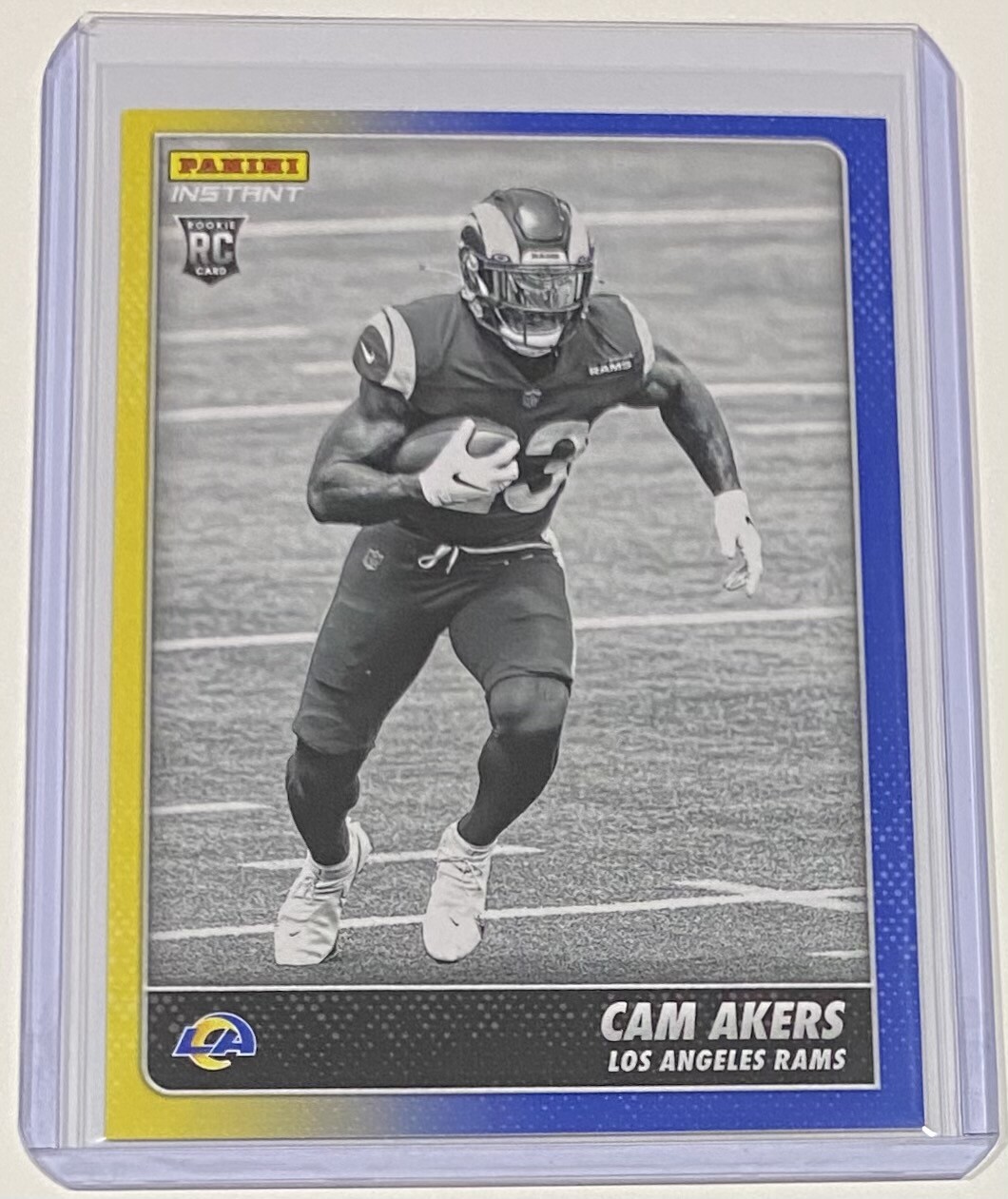 2020 Panini Instant Cam Akers BLACK & WHITE ROOKIES 1/518 SP Rams #BW2 RC 🔥
