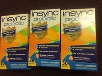 Insync 22 Boxes Of 30 Natural Probiotic Supplement Total 660 Count Exp 08-2017 Insync 22 Boxes Of 30 Natural Probiotic Supplement Total 660 Count Exp 08-2017