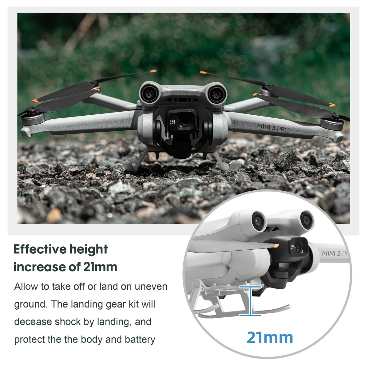 Landegestell Für DJI Mini 3 – Faltbare Spinnen-Design Füße, Schutz Vor Schmutz & Kratzern
