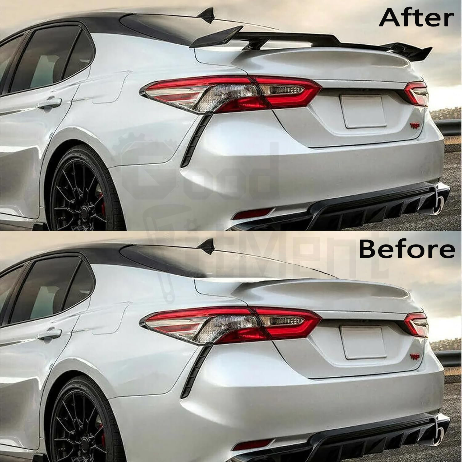 For Rolls-Royce Ghost 2010-2024 TRD Style Rear Trunk Spoiler Wing Glossy Black
