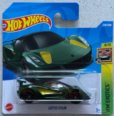 Hot Wheels LOTUS EVIJA Short Card Error with Protector HW Exotics