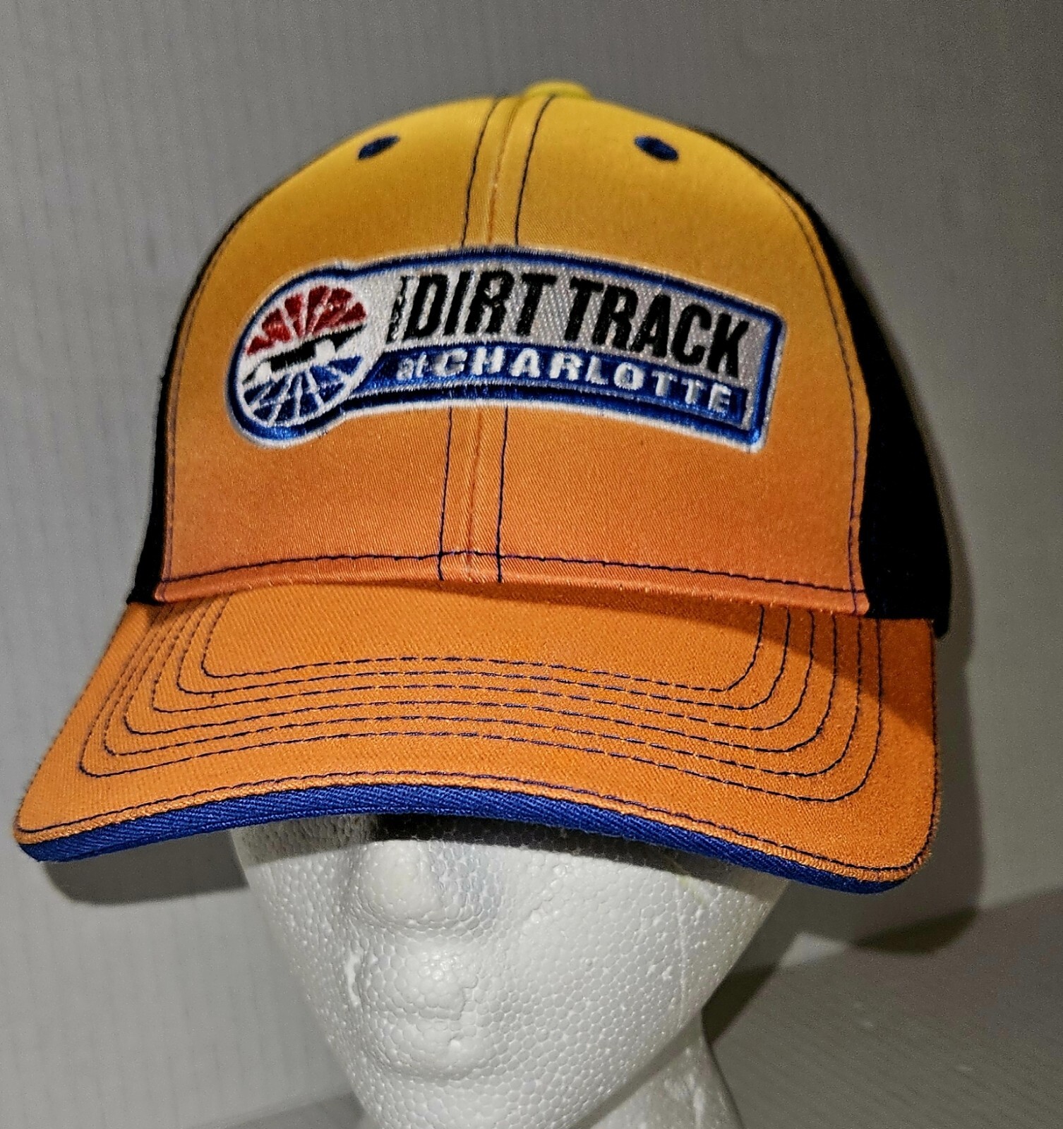 Charlotte Motor Speedway Yellow/Orange Hat Cap NASCAR Racing