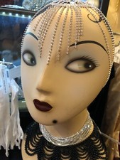 Flapper Rhinestone Vintage Gatsby Headpiece Bling wedding Ballroom dance party