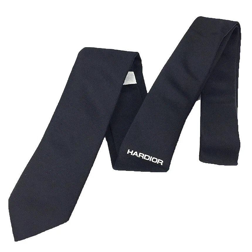 Robe Christian Dior Homme Hardior cravate étroite soie noire 202502Y