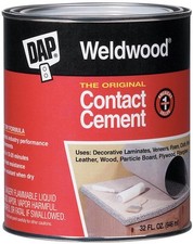 Weldwood 00272 Contact Cement, Liquid, Strong Solvent, Tan, 1 qt Can