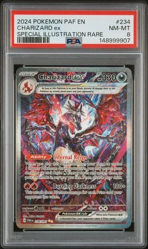 2024 POKEMON PAF EN-PALDEAN FATES SPECIAL ILLUSTRATION RARE CHARIZARD EX PSA 8