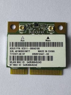 Ralink RT3290 802.11 b/g/n WLAN Wifi + Bluetooth 4.0  Card - Half Mini PCIe