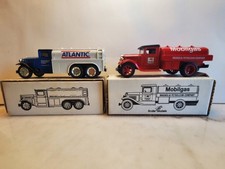 Vintage Ertl 1930 Diamond T Tanker Truck Alliance 1935 Mobilgas Diecast Banks 12