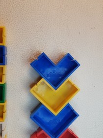 RARE Lego Bricks 1954-1955 LEGO - lot of 93 blocks - 3001old hollow bricks slots