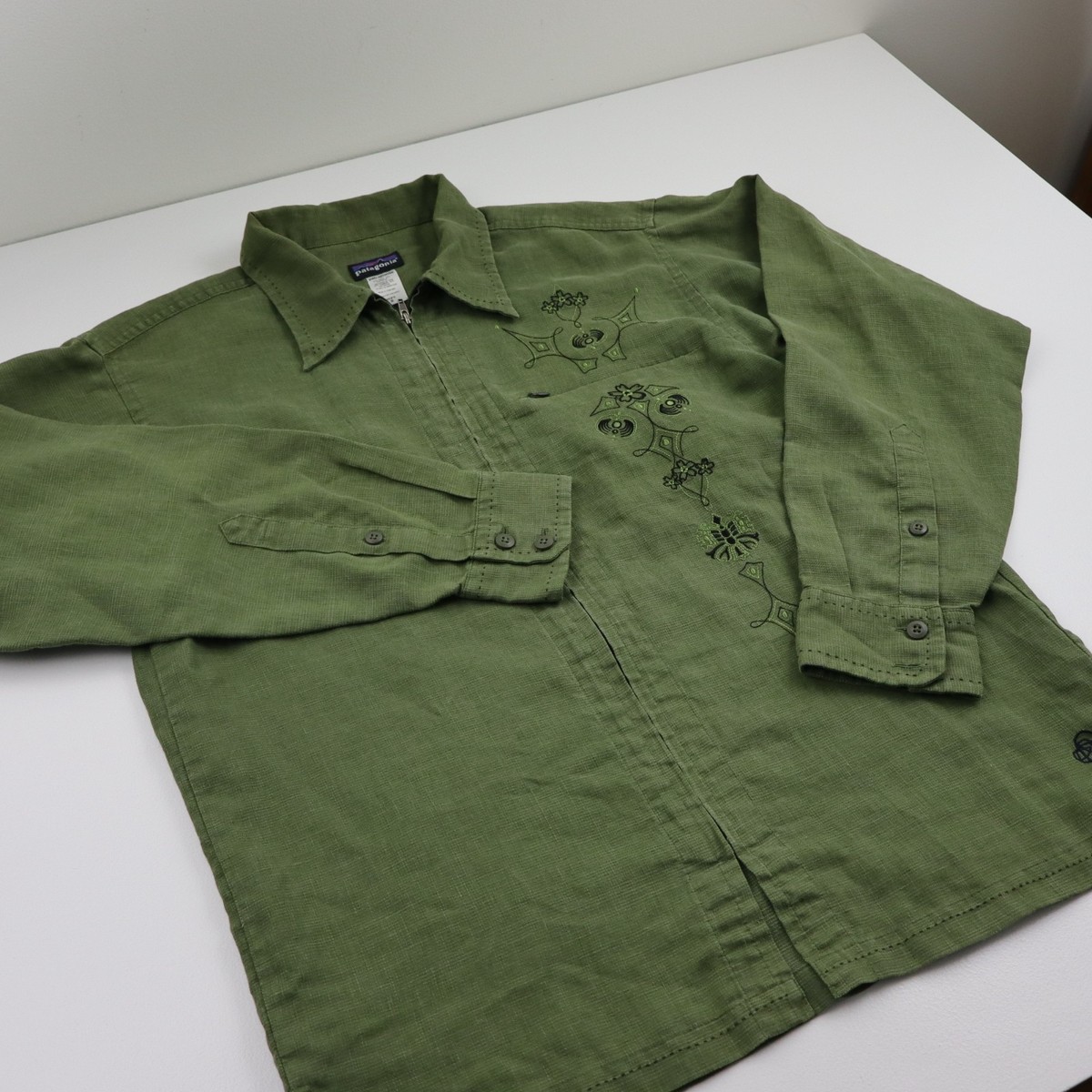 Vintage Patagonia Rhythm Shirt Jacket Mens S Sideburn Full Zip