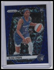 2024 Panini Prizm WNBA #95 Olivia Epoupa Blue Velocity Prizms