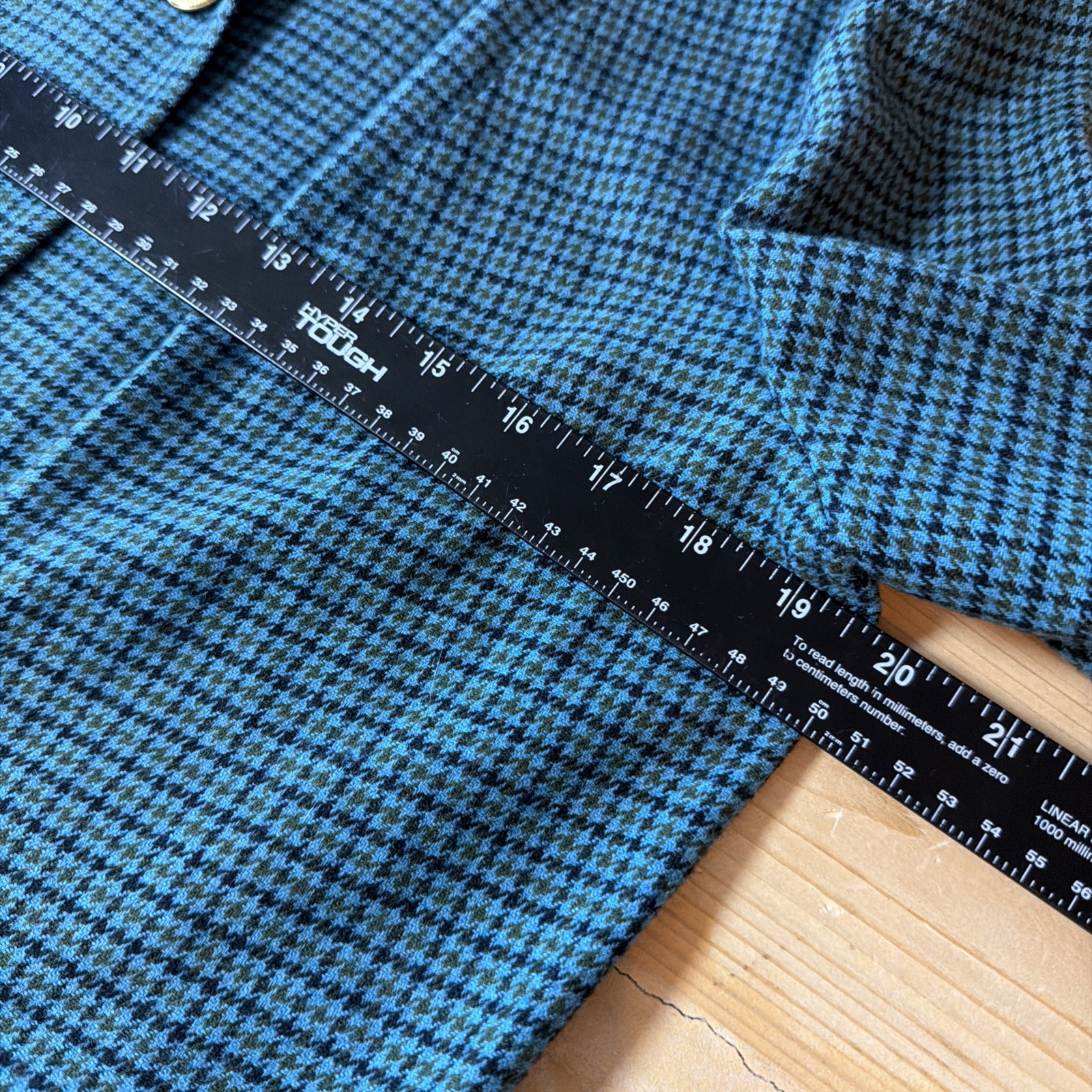 Pendleton Houndstooth Blazer 100% Virgin Wool Tea… - image 5