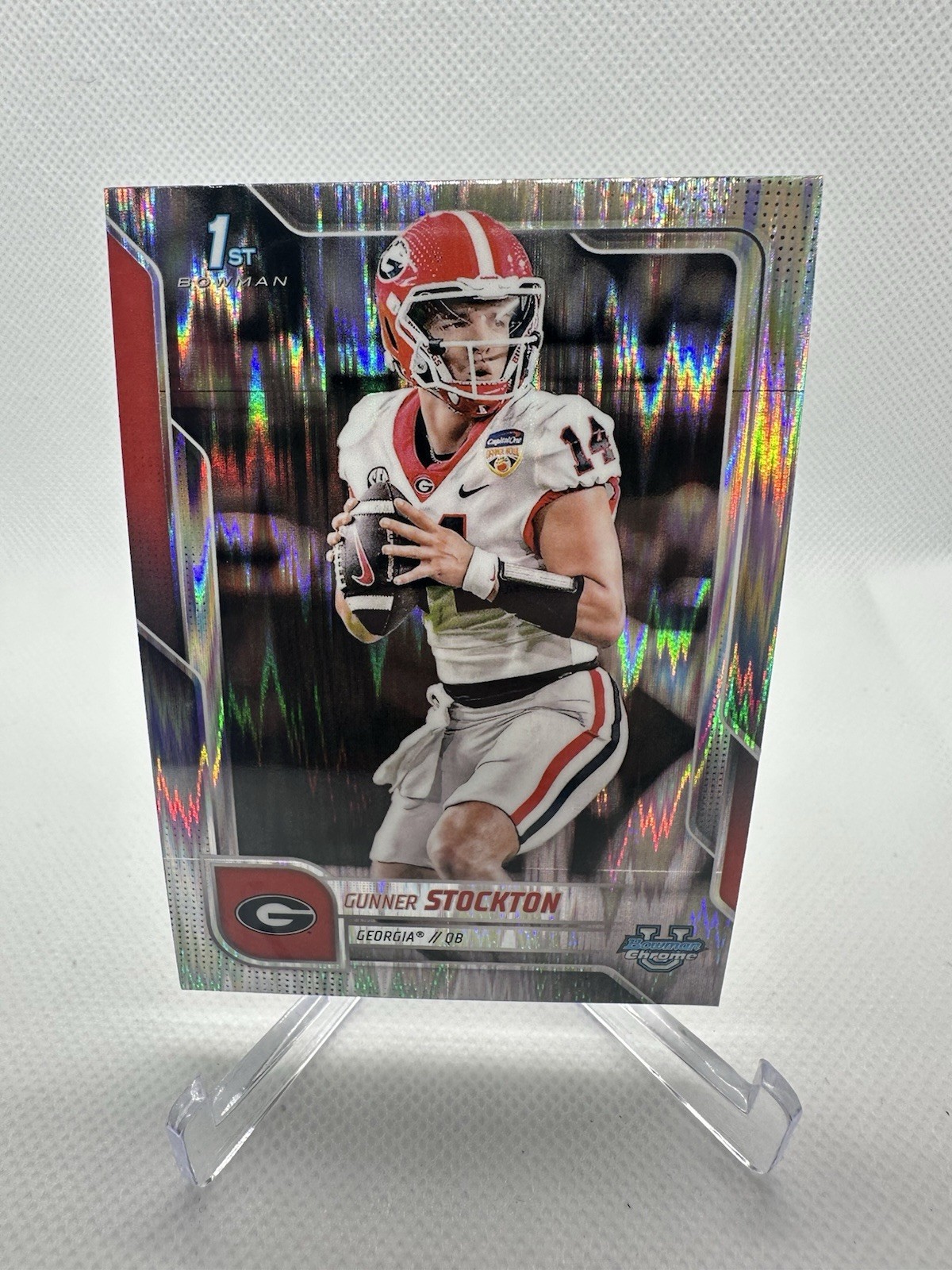 2025 Bowman U Chrome GUNNER STOCKTON Stealth Refractor Rookie (RC) #131 Bulldogs