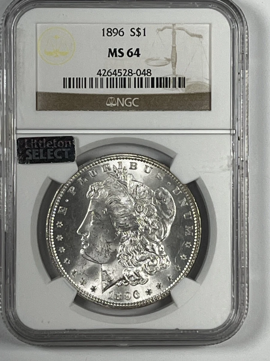 MS 62 Graded 1896 Year Morgan US Dollars (1878-1921) for sale | eBay