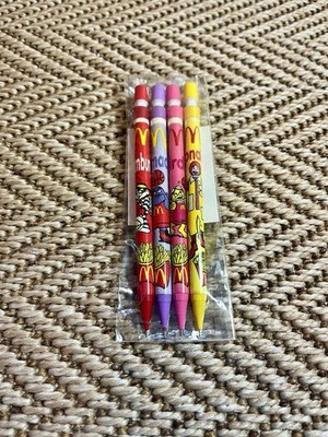 4 x Vintage McDonald s Ronald Hamburglar Grimasse Druckbleistifte 80er Jahre sehr guter Zustand