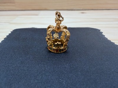 14kt Gelbgold & CZ Krone - 3,8g