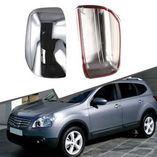 Per Nissan J10 Set calotte specchietti cromate di qualità per modelli Qashqai e Plus