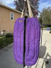 XL BMB BRIDLE BAG IN PURPLE FOR 3 BRIDLES IN SUPERB CONDITION
