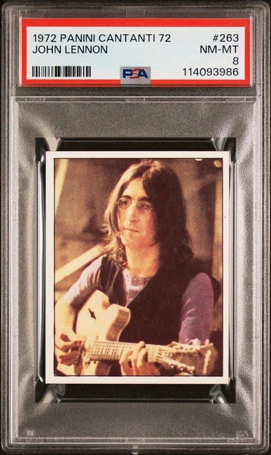1972 Panini Cantanti 72 #263 John Lennon PSA 8