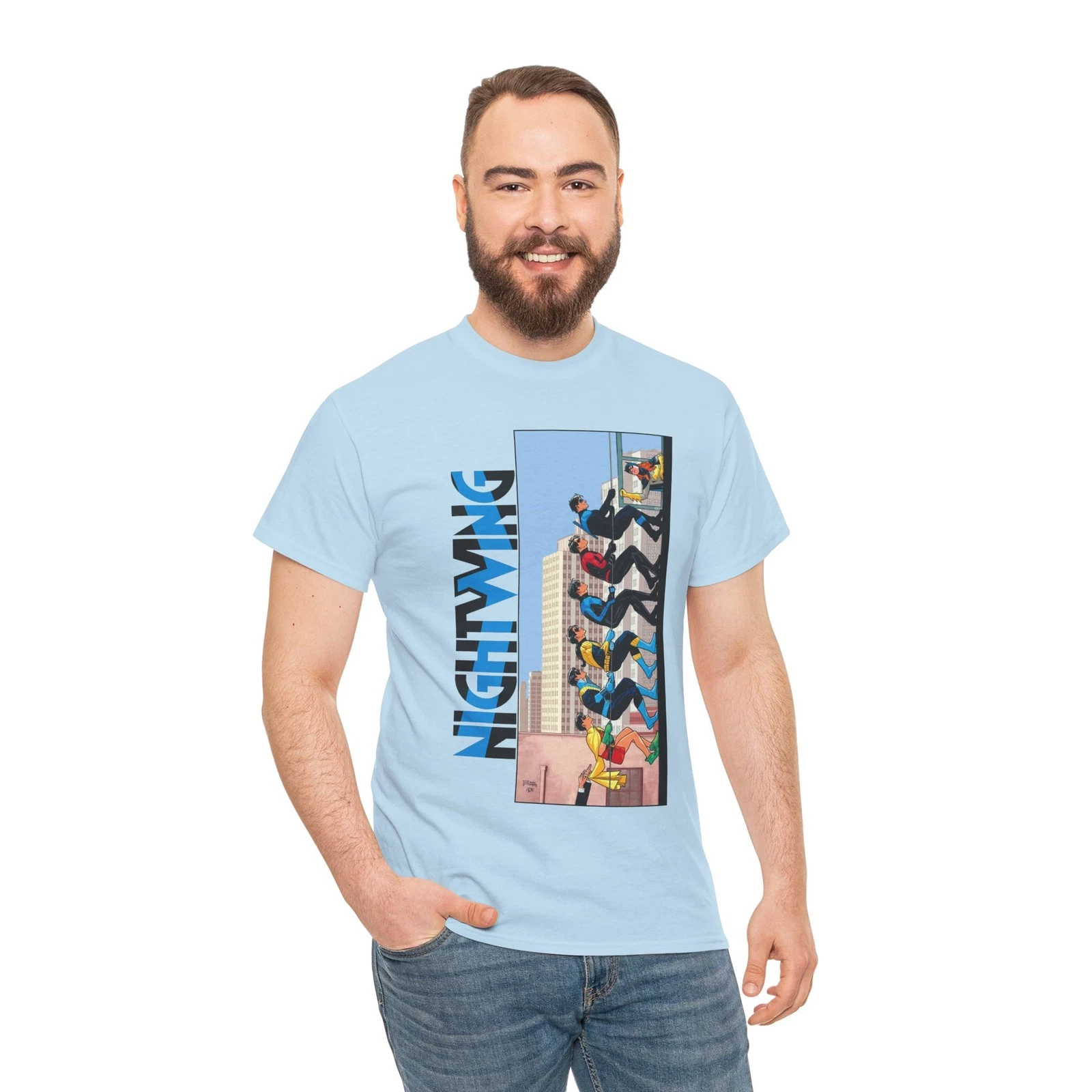 Nightwing T-Shirt - Bruno Redondo Art - Dick Grayson - Titans Leader - DC Comics