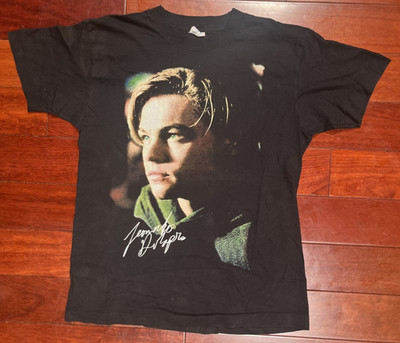 Vintage 90s Screen Stars Single Stitch Leonardo DiCaprio T-Shirt Small