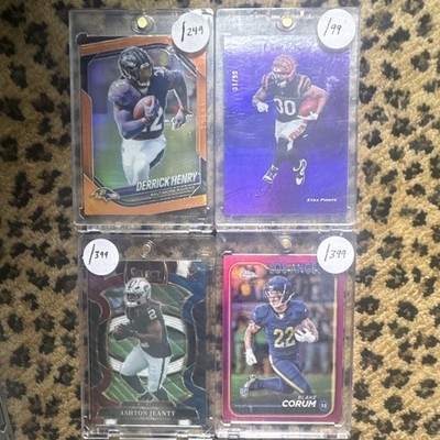 Panini NFL 2024 Rookie Serial Numbered 4-Card Lot Henry Brown Jeanty Corum