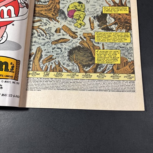 The Mighty Thor #385 Marvel Comics 1987 Hulk Battle Thor Copper Age Comic JL - Picture 7 of 7