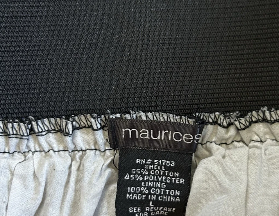 Maurices 女式 L 码黑色圆点拉内衬裙芭蕾舞芯 — 第 2/4 张图片