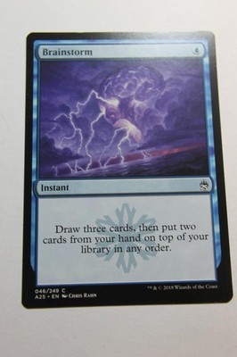 MTG Brainstorm x1- -Masters 25-Lightly Played