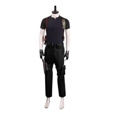 New Men's Resident Evi 4 Leon S.kennedy Costume Halloween Cosplay Party Prop