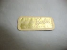 Vintage Barbie 1960's HTF Gold & White Original Wrist Tag “Imported From Japan”